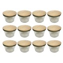 Słoiki WECK 12szt/ drewniane wieko słoik 370ml MOLD