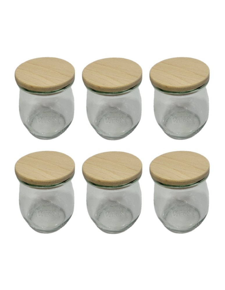 Słoiki i butelki - Słoiki WECK 6szt/ drewniane wieko słoik 220ml TULIP - product MODO24.PL 22
