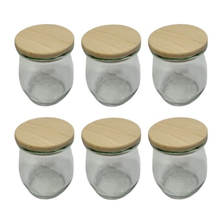 Słoiki WECK 6szt/ drewniane wieko słoik 220ml TULIP