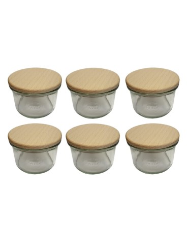 Słoiki i butelki - Słoiki WECK 6szt / drewniane wieko słoik 200ml MOLD - product 22
