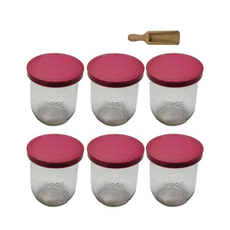 Słoiki WECK 6szt/ silikonowe wieko, miarka słoik 1l 1062ml TULIP