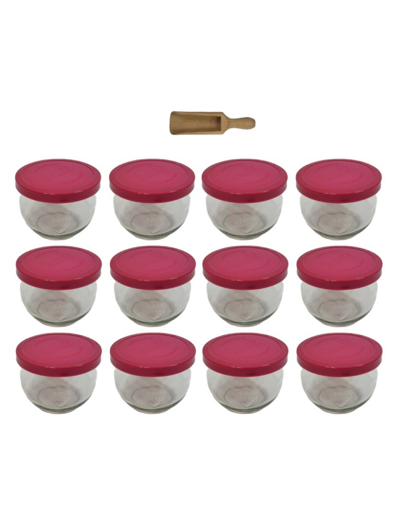 Słoiki i butelki - Słoiki WECK 12szt/ silikonowe wieko, miarka słoik 580ml TULIP - product MODO24.PL 22