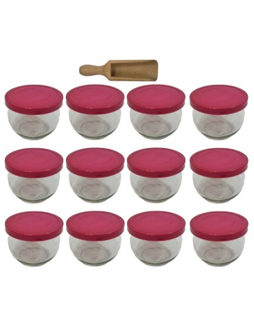 Słoiki i butelki - Słoiki WECK 12szt/ silikonowe wieko, miarka słoik 370ml TULIP - product 22