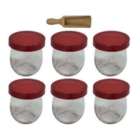 Słoiki WECK 6szt/ silikonowe wieko, miarka słoik 220ml TULIP