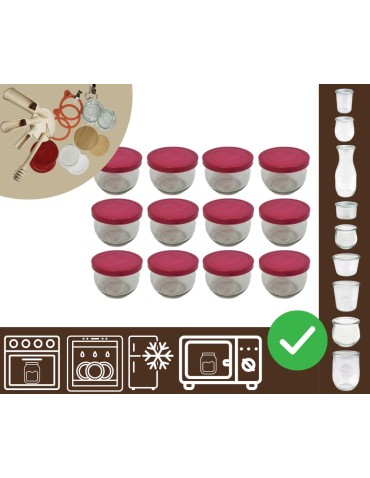 Słoiki i butelki - Słoiki WECK 12szt/ silikonowe wieko słoik 580ml TULIP - product 20