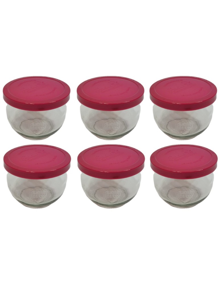 Słoiki i butelki - Słoiki WECK 6szt/ silikonowe wieko słoik 580ml TULIP - product MODO24.PL 22