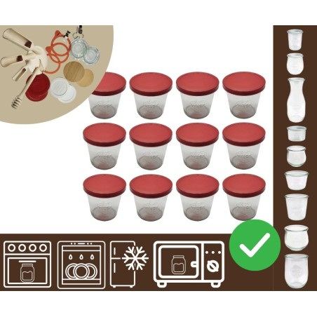 Słoiki WECK 12szt/ silikonowe wieko słoik 580ml MOLD