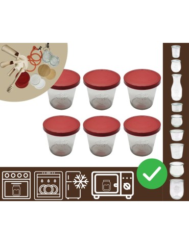 Słoiki i butelki - Słoiki WECK 6szt/ silikonowe wieko słoik 580ml MOLD - product 20