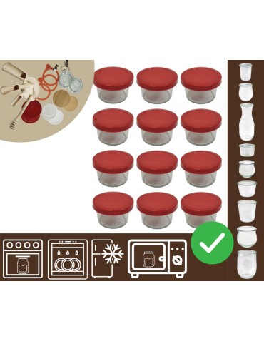 Słoiki i butelki - Słoiki WECK 12szt / silikonowe wieko słoik 200ml MOLD - product 20