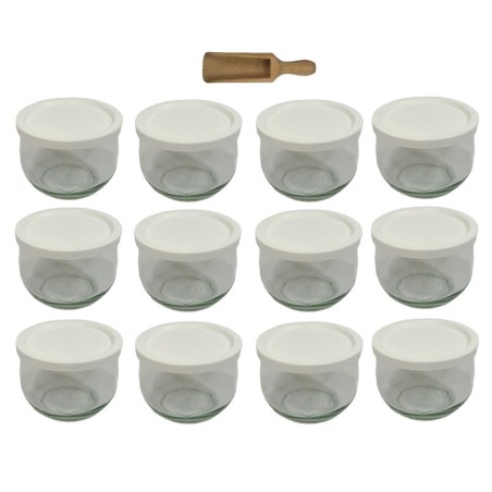 Słoiki WECK 12szt/ plastikowe wieko, miarka słoik 580ml TULIP