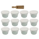 Słoiki WECK 12szt/ plastikowe wieko, miarka słoik 370ml MOLD
