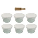 Słoiki WECK 6szt/ plastikowe wieko, miarka słoik 370ml MOLD