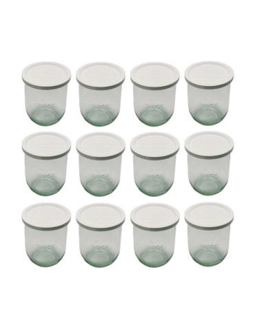 Słoiki i butelki - Słoiki WECK 12szt/ plastikowe wieko słoik 1l 1062ml TULIP - product 22