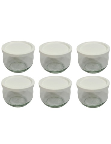 Słoiki i butelki - Słoiki WECK 6szt/ plastikowe wieko słoik 580ml TULIP - product 22