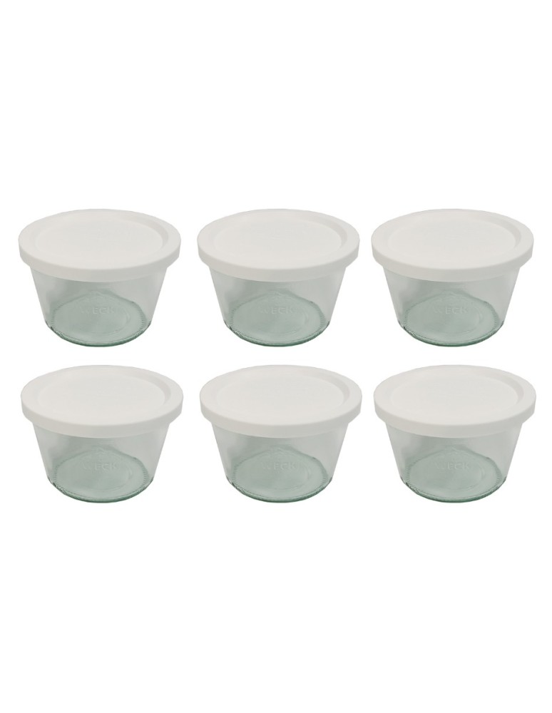 Słoiki i butelki - Słoiki WECK 6szt/ plastikowe wieko słoik 370ml MOLD - product MODO24.PL 22