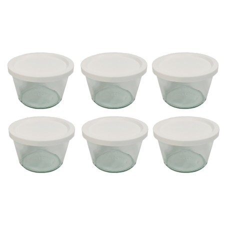 Słoiki WECK 6szt/ plastikowe wieko słoik 370ml MOLD