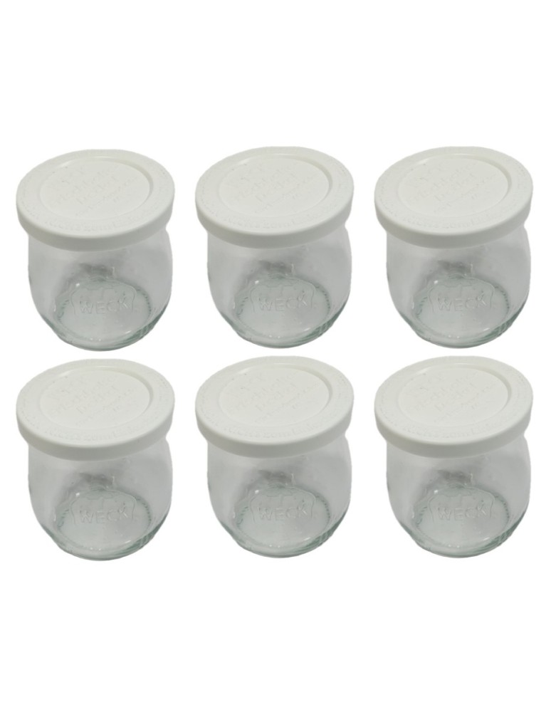 Słoiki i butelki - Słoiki WECK 6szt/ plastikowe wieko słoik 220ml TULIP - product MODO24.PL 22