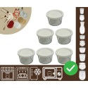 Słoiki WECK 6szt / plastikowe wieko słoik 200ml MOLD