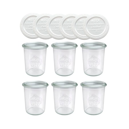 Słoiki WECK x6 / plastikowe wieko słoik 160ml MOLD