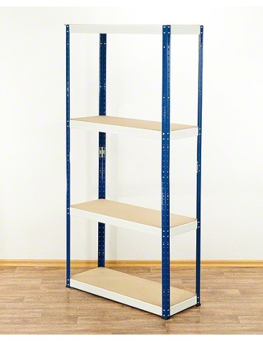 Regał metalowy Helios Color 180x90x35_4 - 175kg / na półkę, kolor: biało-niebieski - product 2