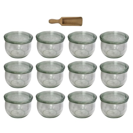 Słoiki WECK 12szt/ szklane wieko, miarka słoik 580ml TULIP