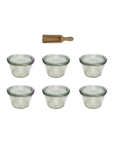 Słoiki i butelki - Słoiki WECK 6szt/ szklane wieko, miarka słoik 370ml MOLD - product 22