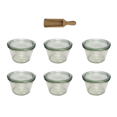 Słoiki WECK 6szt/ szklane wieko, miarka słoik 370ml MOLD
