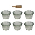 Słoiki WECK 6szt / szklane wieko, miarka słoik 200ml MOLD