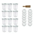 Słoiki WECK x12 / szklane wieko, miarka słoik 160ml MOLD