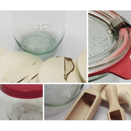 Słoiki WECK 6szt/ szkl. wieko,gumka, bl słoik 580ml TULIP