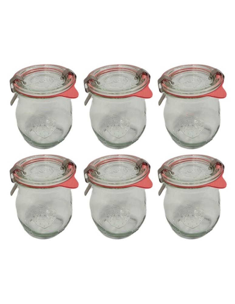 Słoiki i butelki - Słoiki WECK 6szt/ szkl. wieko,gumka, bl słoik 220ml TULIP - produkt MODO24.PL 42