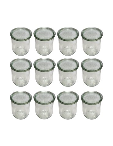 Słoiki i butelki - Słoiki WECK 12szt/ szklane wieko słoik 1l 1062ml TULIP - produkt 42