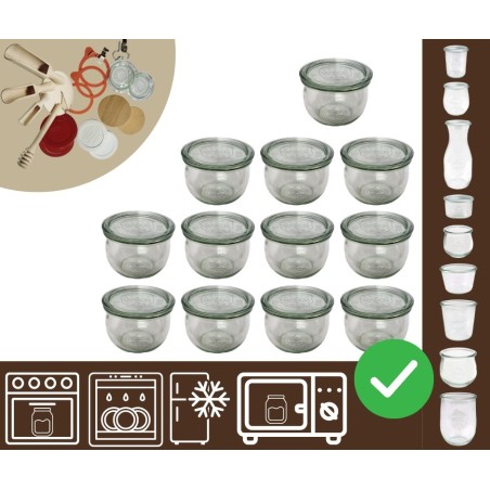 Słoiki WECK 12szt/ szklane wieko słoik 580ml TULIP