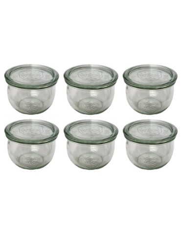 Słoiki i butelki - Słoiki WECK 6szt/ szklane wieko słoik 580ml TULIP - produkt 42