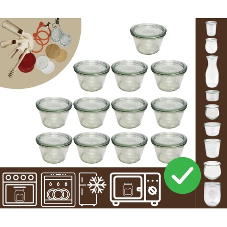 Słoiki WECK 12szt/ szklane wieko słoik 370ml MOLD