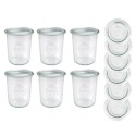 Słoiki WECK x6 / szklane wieko słoik 160ml MOLD