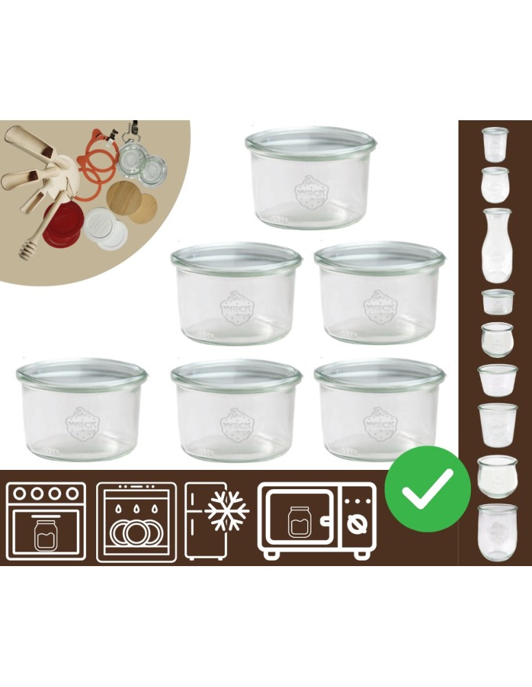 Słoiki i butelki - Słoiki WECK 6szt / żaroodporny słoik 200ml MOLD - product MODO24.PL 19