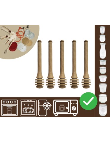 Słoiki i butelki - Słoiki WECK / nabierak do miodu 15cm 5szt do SŁOIK WECK - product 20
