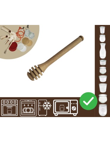 Słoiki i butelki - Słoiki WECK / nabierak do miodu 15cm 1szt do SŁOIK WECK - product 20