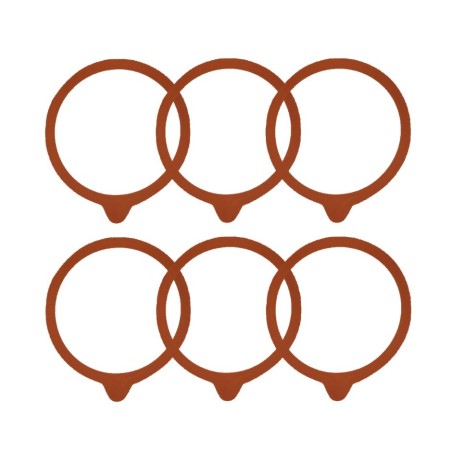 Słoiki WECK / uszczelki gumki 100mm 6szt do SŁOIK WECK