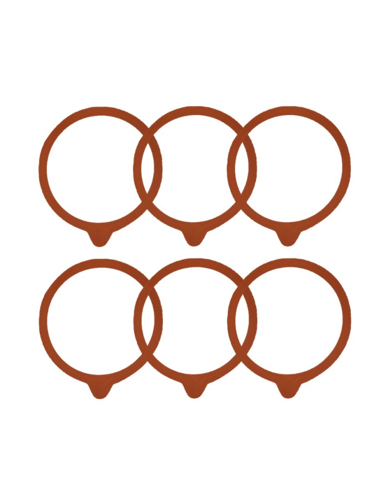 Słoiki i butelki - Słoiki WECK / uszczelki gumki 60mm 6szt do SŁOIK WECK - product MODO24.PL 22