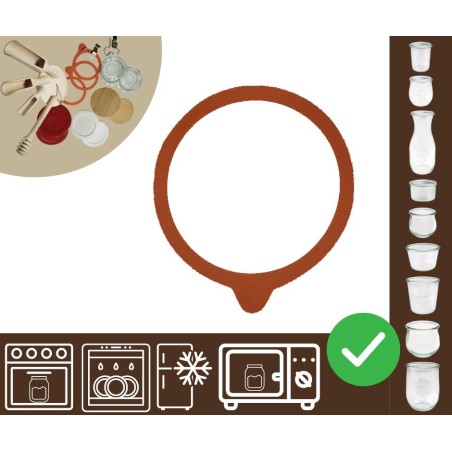 Słoiki WECK / uszczelka gumka 80mm 1szt do SŁOIK WECK