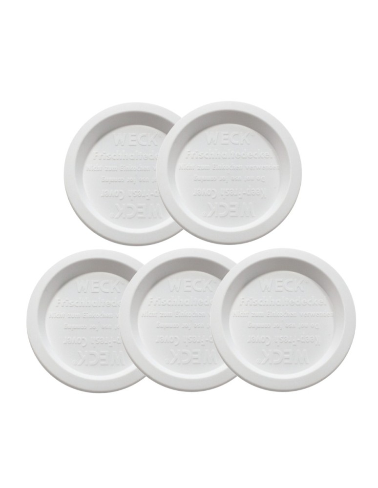 Słoiki i butelki - Słoiki WECK 5szt/ plastikowe wieko 80mm do SŁOIK WECK - product MODO24.PL 22