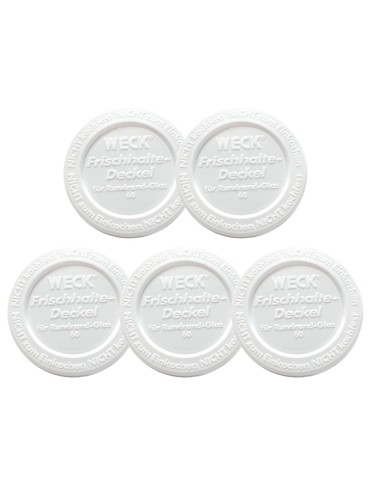 Słoiki i butelki - Słoiki WECK 5szt/ plastikowe wieko 60mm do SŁOIK WECK - product 22