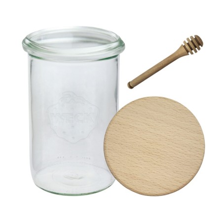 Słoiki WECK / drewniane wieko, nabierak słoik 1050ml 1l MOLD
