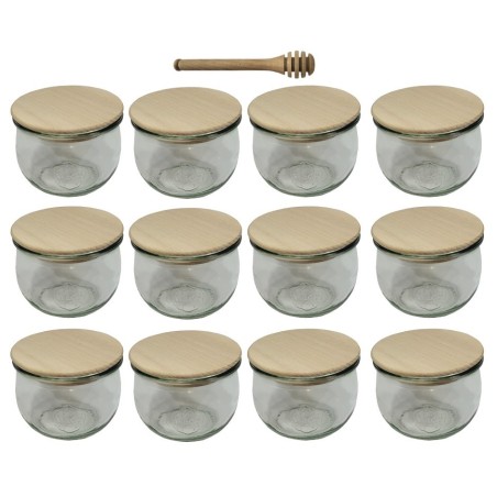 Słoiki WECK 12szt/ drewniane wieko, nabierak słoik 580ml TULIP