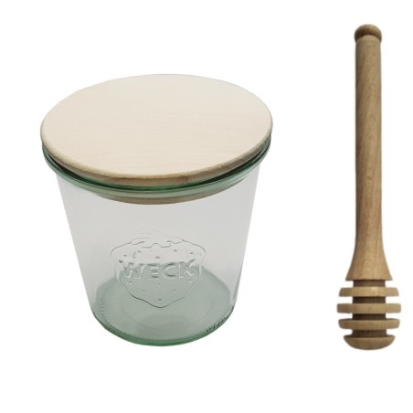 Słoiki WECK / drewniane wieko, nabierak słoik 580ml MOLD
