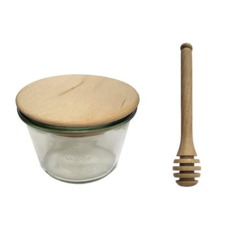 Słoiki WECK / drewniane wieko, nabierak słoik 370ml MOLD