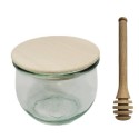 Słoiki WECK / drewniane wieko, nabierak słoik 370ml TULIP