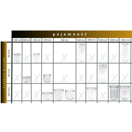 Słoiki WECK 6szt/ drewniane wieko, nabierak słoik 220ml TULIP